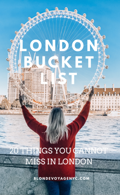 TOP 20 THINGS TO DO IN LONDON